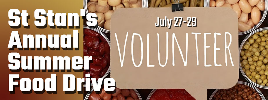Volunteer for St Stans food drive